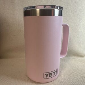 YETI Powder Pink 24oz with matching Magslider. Lightly used